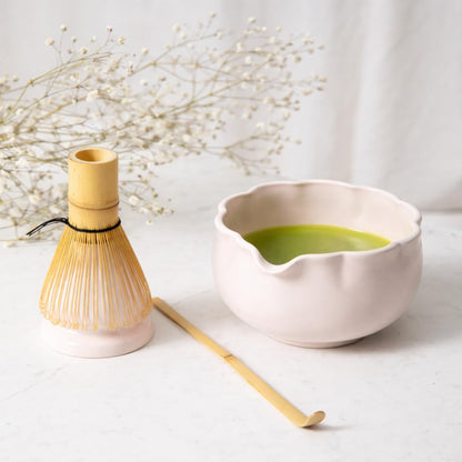Ceramic Matcha Set – Complete Matcha Kit with Bowl, Whisk & Holder – Sakura Japanese Tea Ceremony Set – Easy Starter Matcha Set for Beginners – Matcha Gift Set