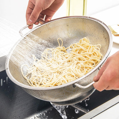 Colander Stainless Steel 3-Quart,Strainer for Kitchen Food