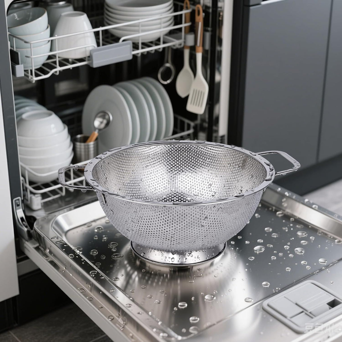 Colander Stainless Steel 3-Quart,Strainer for Kitchen Food