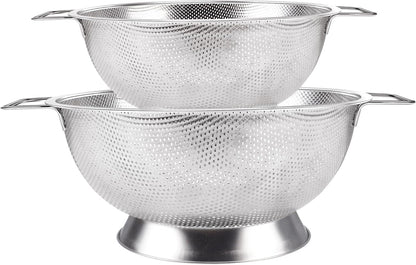 Colander Stainless Steel 3-Quart,Strainer for Kitchen Food