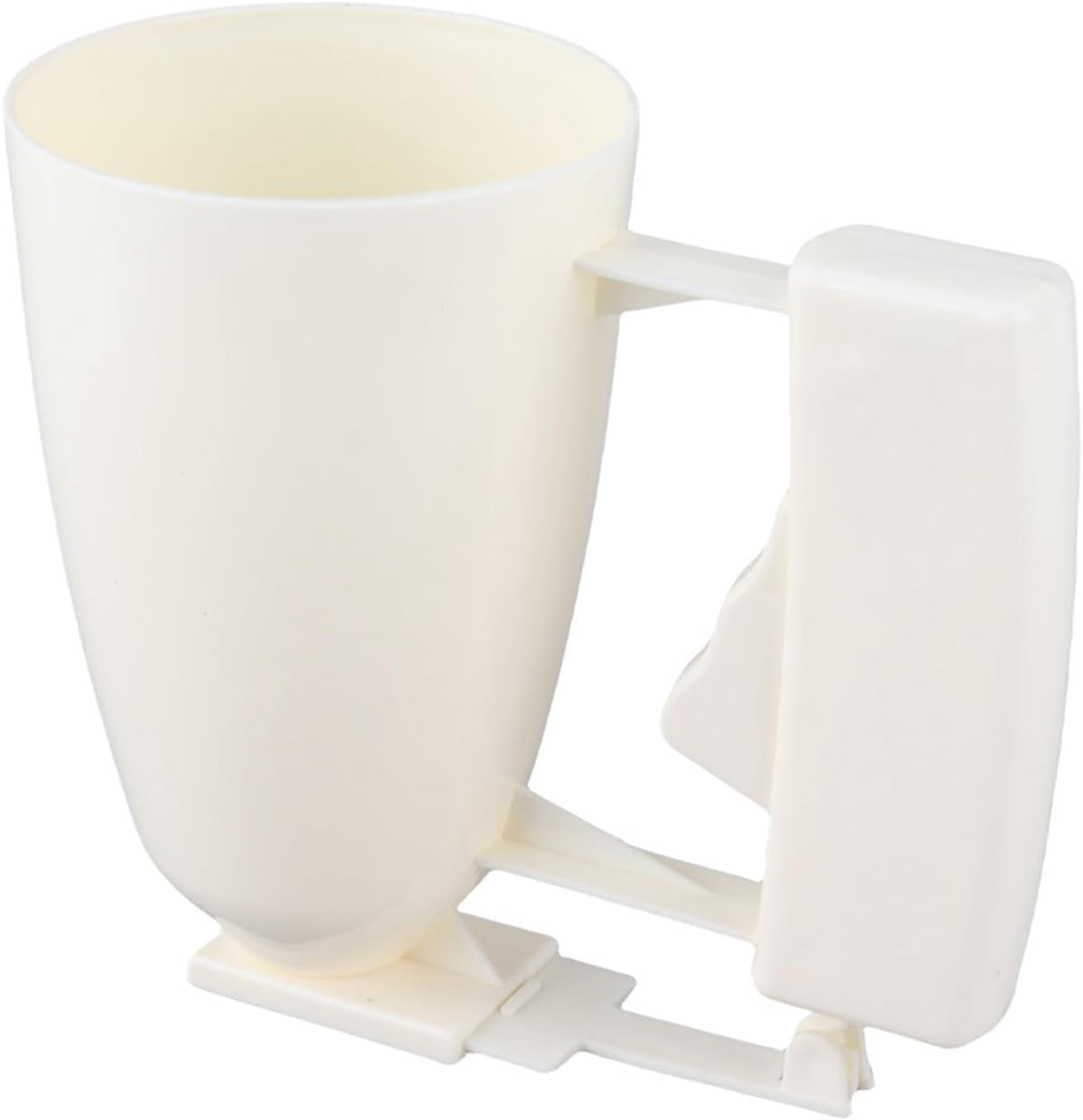 Batter Dispenser Cup, Manual Squeeze Handle Pour Tool with Drip Control for Pancakes Cupcakes Plastic Wide Mouth 9cm x 14.5cm 1 Piece