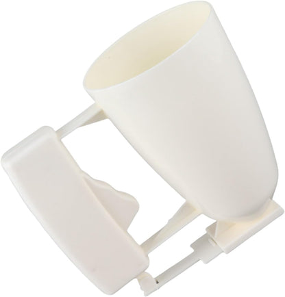Batter Dispenser Cup, Manual Squeeze Handle Pour Tool with Drip Control for Pancakes Cupcakes Plastic Wide Mouth 9cm x 14.5cm 1 Piece