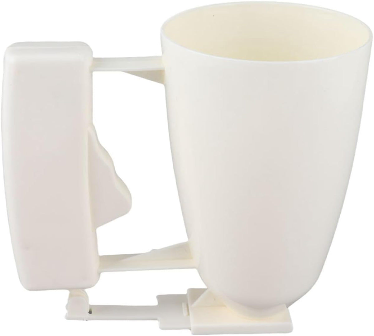 Batter Dispenser Cup, Manual Squeeze Handle Pour Tool with Drip Control for Pancakes Cupcakes Plastic Wide Mouth 9cm x 14.5cm 1 Piece