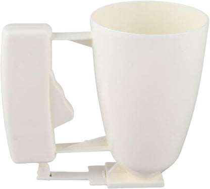 Batter Dispenser Cup, Manual Squeeze Handle Pour Tool with Drip Control for Pancakes Cupcakes Plastic Wide Mouth 9cm x 14.5cm 1 Piece