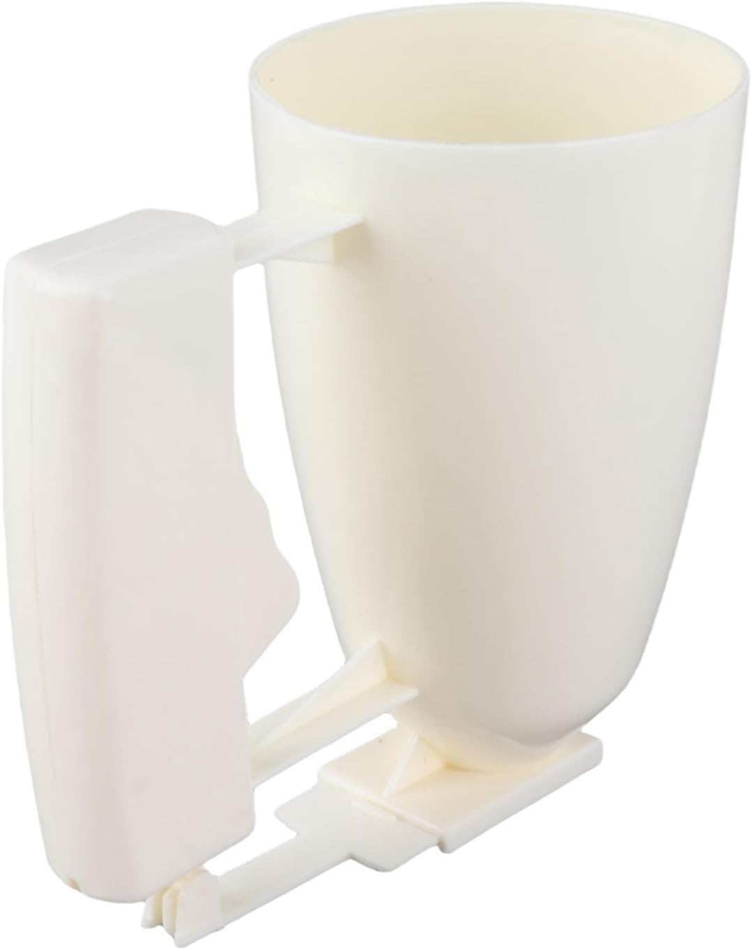 Batter Dispenser Cup, Manual Squeeze Handle Pour Tool with Drip Control for Pancakes Cupcakes Plastic Wide Mouth 9cm x 14.5cm 1 Piece