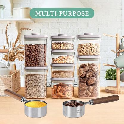 Dog-Cat Food-Scoop Measuring-Cup - 304 stainless steel material.1-Cup capacity. Precision scale measurements