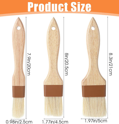 3Pcs Pastry Brushes, Pastry Brush for Cooking and Baking