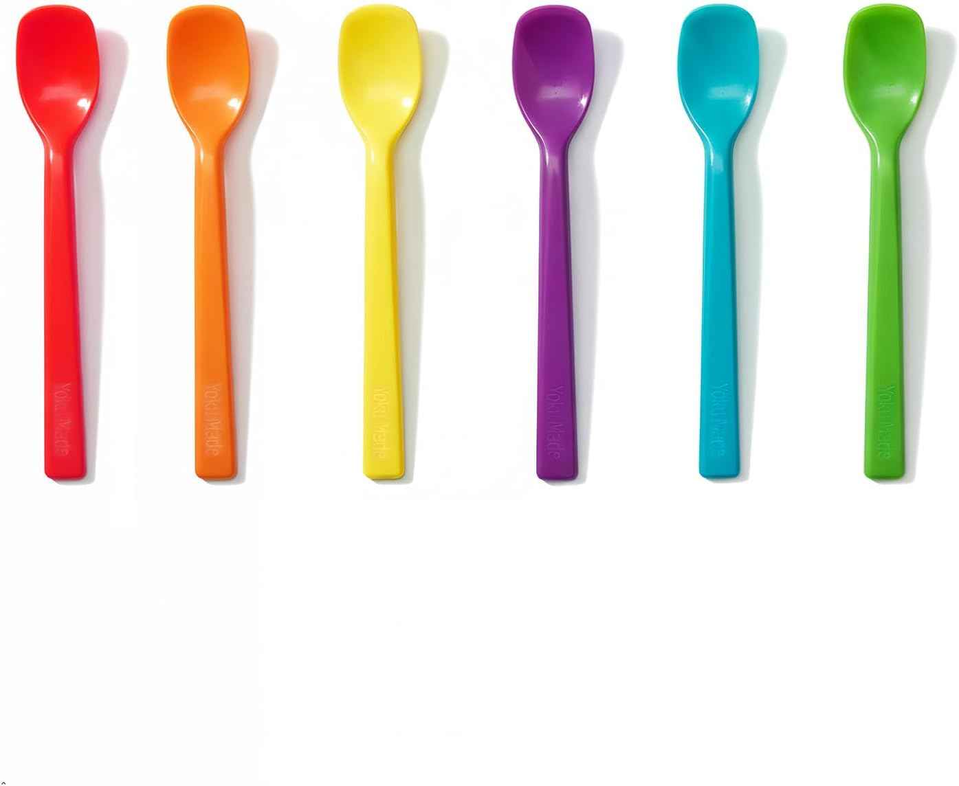 Small Mini Silicone Spatula Spoon, Jar Scraper, Quiet Coffee Stirrer | Ice Cream Spoon, Yogurt Spoon, Scoop from jar bottom, Scrape Curved Jar Sides, Heat resistant, BPA free, Food grade material