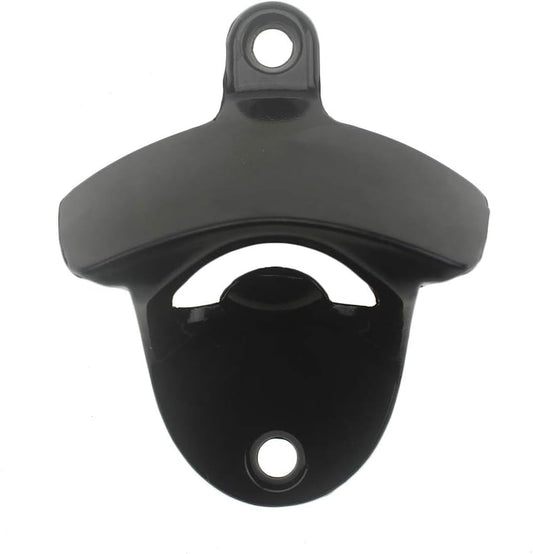 Stainless Wall Mount Beer Bottle Opener Screw in Bottle Cap Opener Black