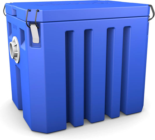 Grease Trap Plastic 10 GPM Commercial Under Sink Grease Trap, Grease Interceptor ASME Certified for Restaurant Kitchen
