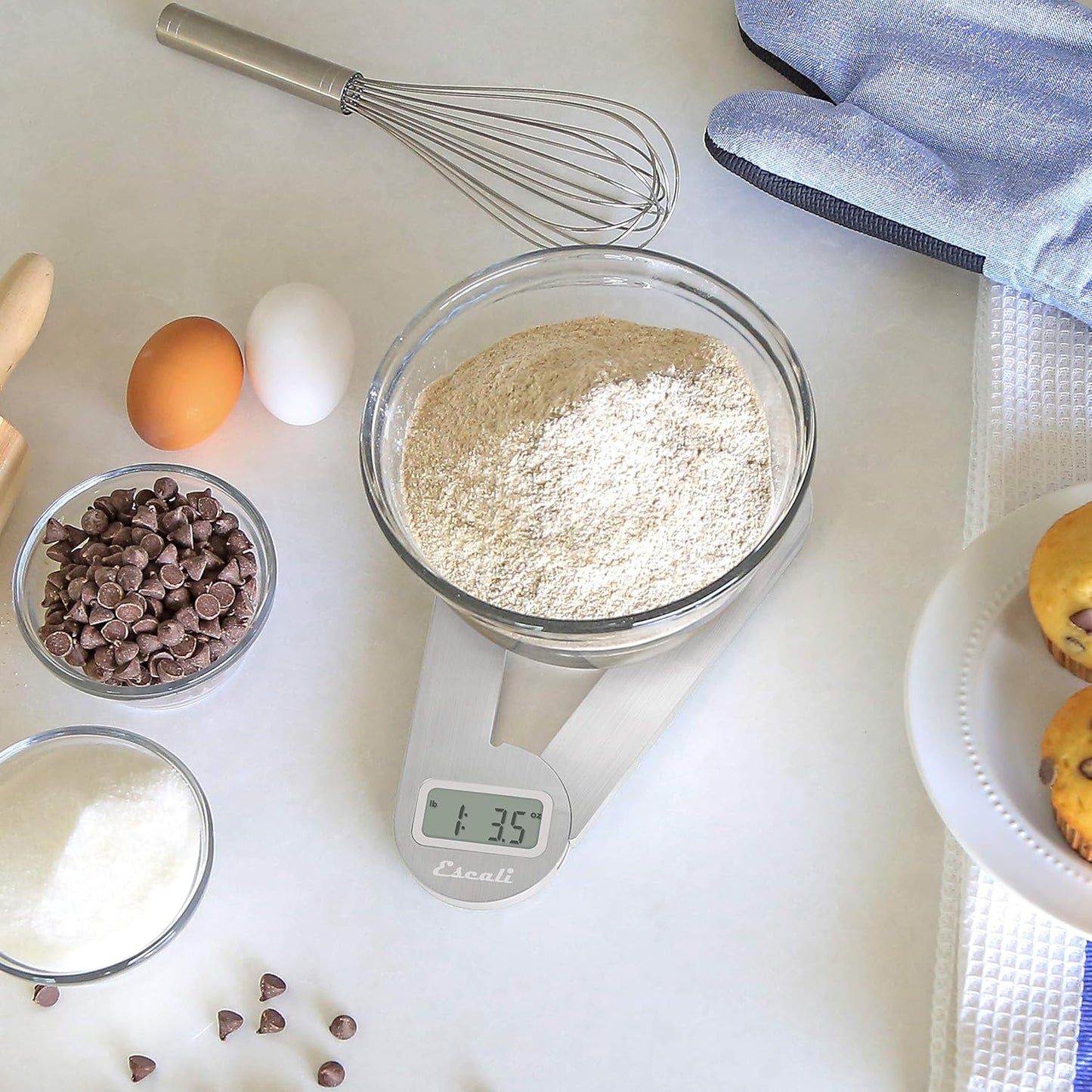 F115 Compact Kitchen Scale, 11 lb/5 kg, Stainless Steel