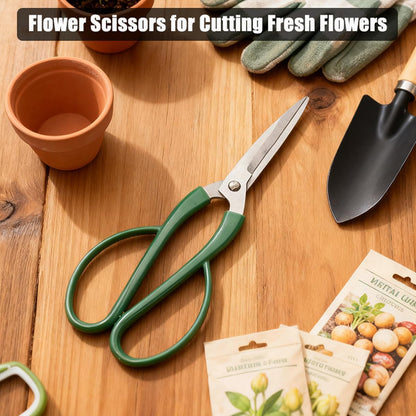 3 Pack Garden Pruning Scissors, Fruit & Vegetable Picker, Multi-purpose Flower Cutting Scissors, Garden Clippers Set for Trimming Small Branches, Herb & Bonsai
