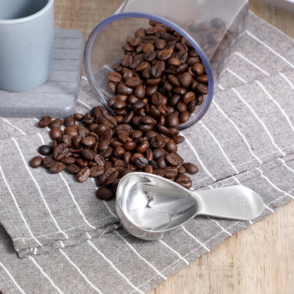 Stainless Steel Coffee Scoop Short Handled Measure Scooper Metal Measuring Spoon Coffee Scoop For Ground Coffee Bean Espresso Powder For Canisterss/Jars(2tbsp)