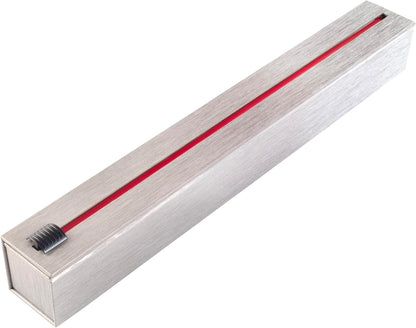 Stainless Steel Design Refillable Foil Dispenser - Includes One 18"x 30' Roll of Professional Grade Aluminum Foil - Reusable Dispenser w/Slide Cutter - Kosher Certified