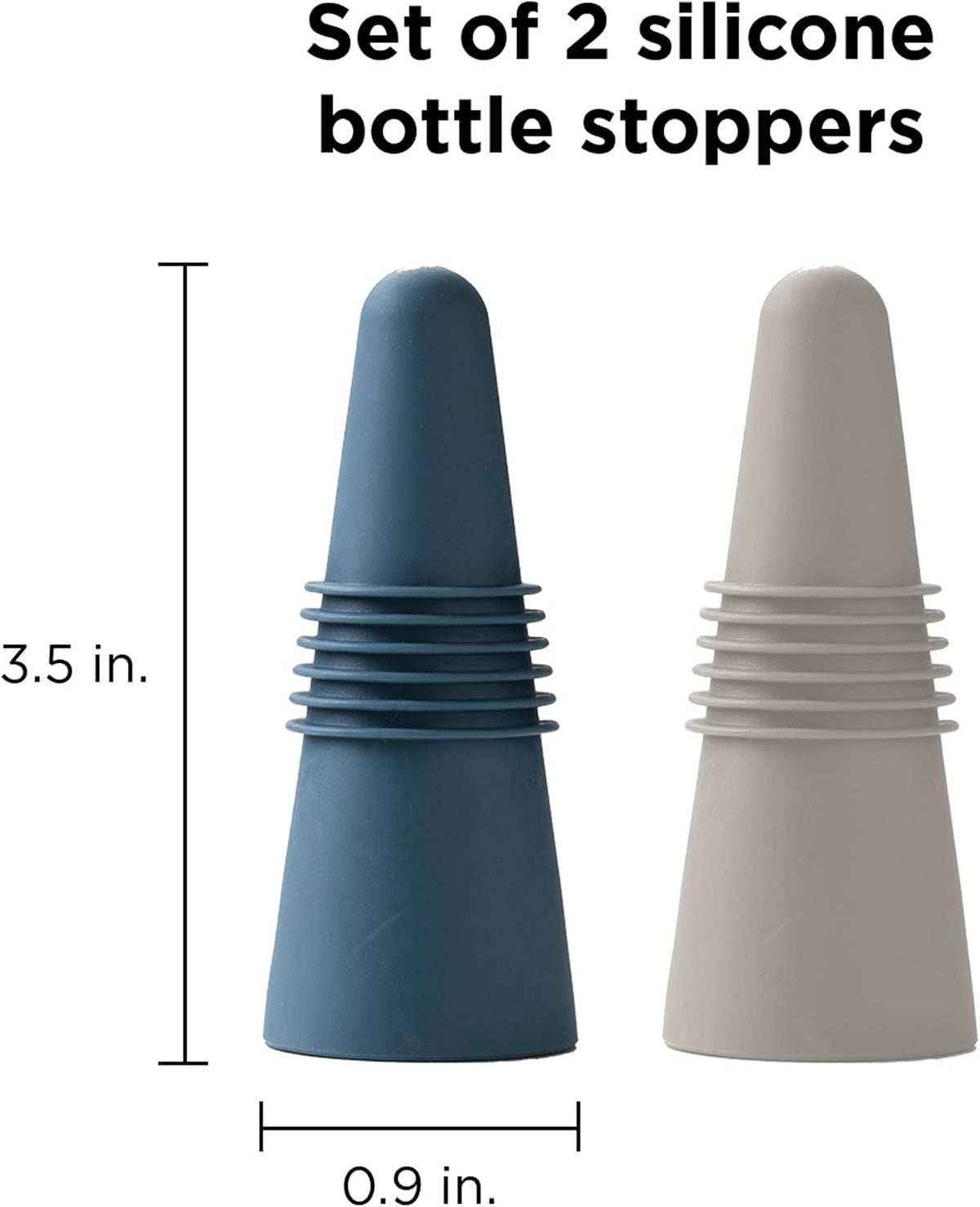 W6121 Bottle Stoppers Set of 4, Multicolor Wine Bottle Caps to Preserve Freshness, Stylish and Durable, Perfect for Parties and Gifts