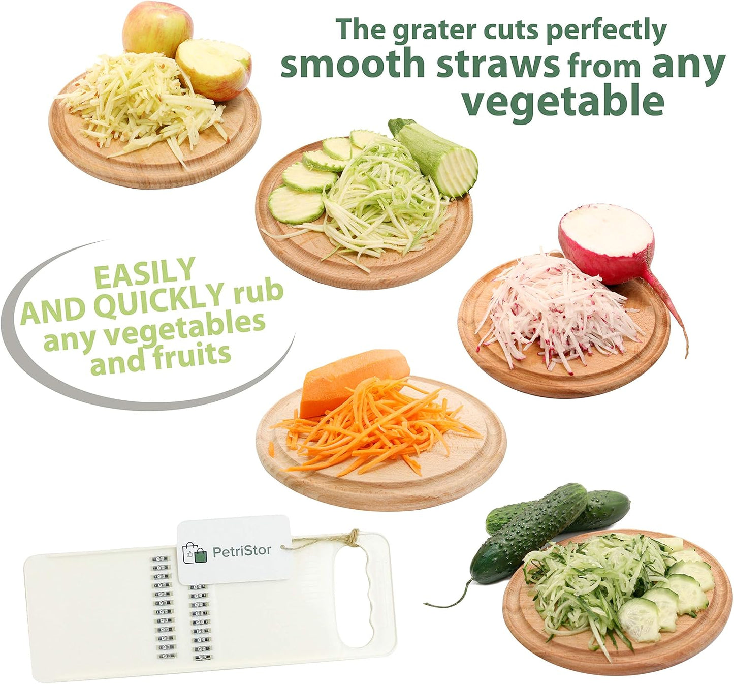 KOREAN CARROT GRATER SALAD White - GRATER SLICER - Chopper Vegetable - Knife Korean Carrot - Slicer Kitchen Food - Slicer Carrot - Mandoline Slicer for Kitchen - Slicer GRATER KOREAN
