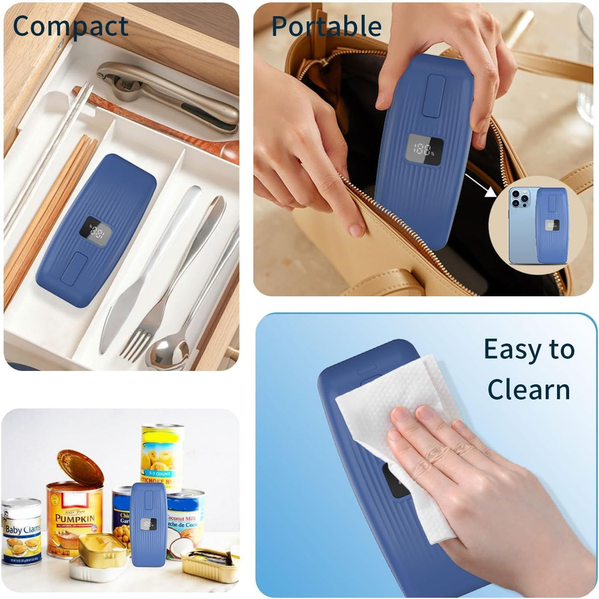 Electric Can Opener with LED Display, Can Opener Electric for Seniors