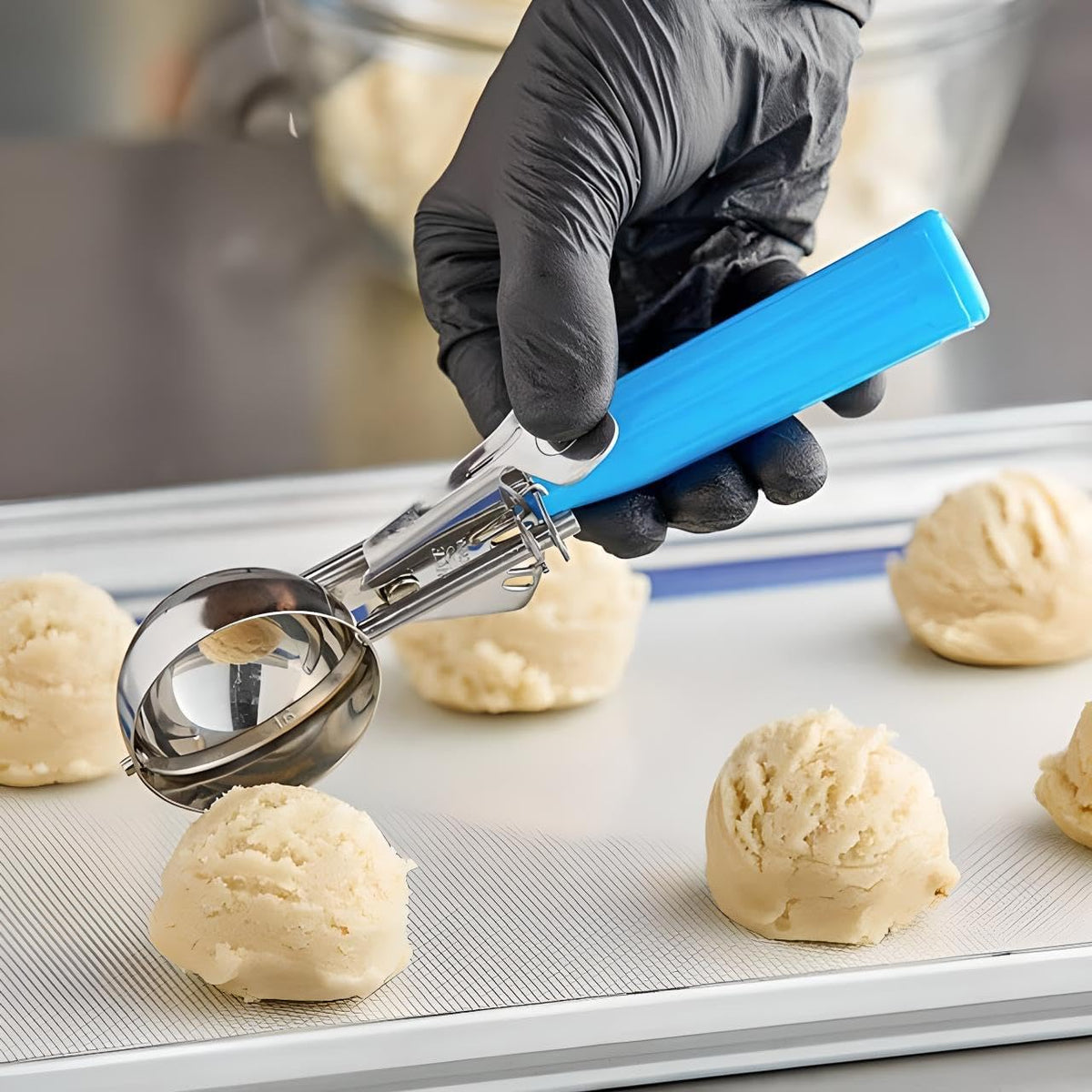 3-Pack Stainless Steel Portion Disher Scoop Set | #40, #20, and #10 Scoops