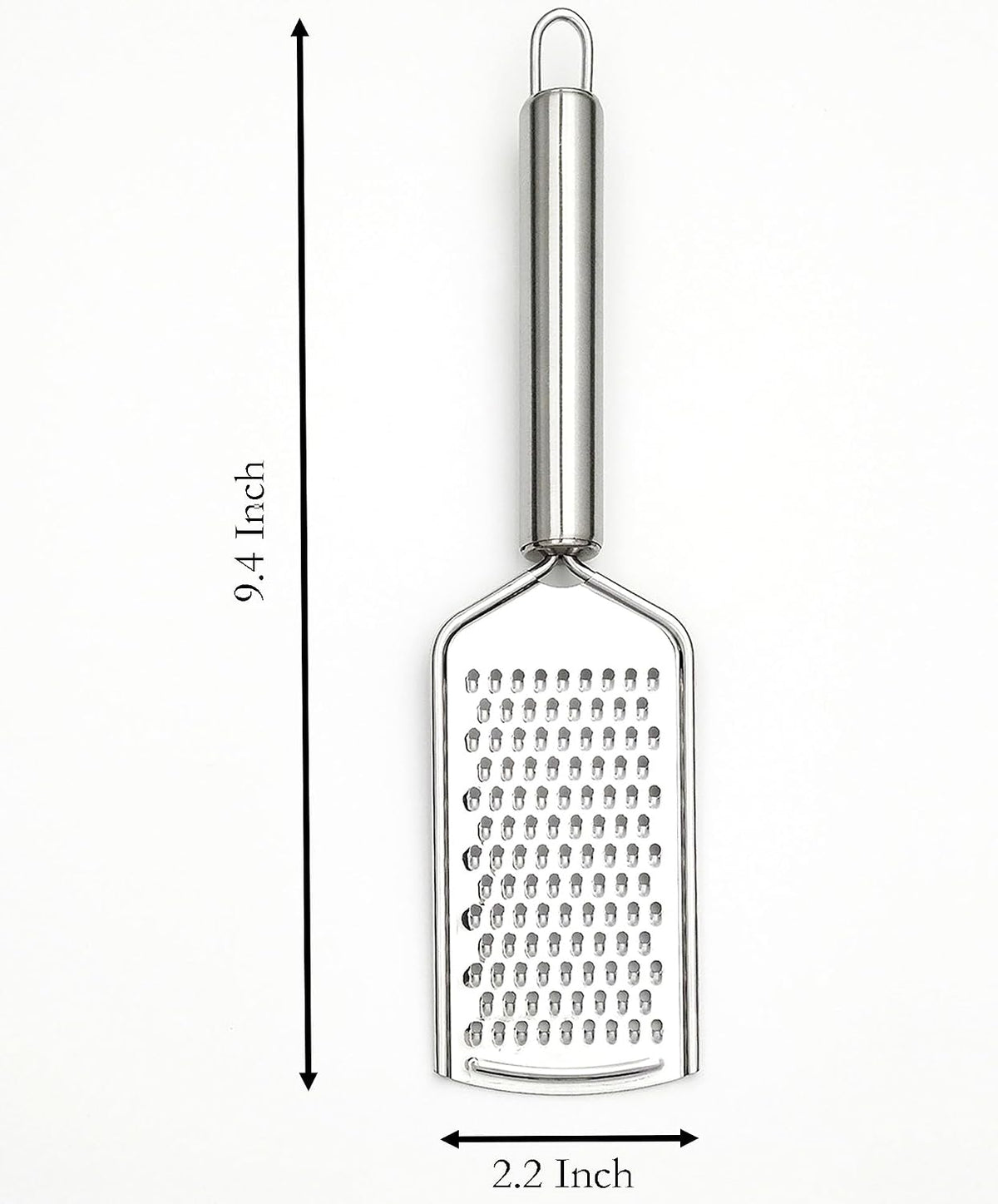 Cheese Grater, 9.4 Inch x 2.2 Inch Stainless Steel Vegetables Zester for Vegetables, Cheese, Fruits and Lemon (1)