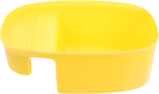 Multifunctional Saddle-shaped Sink Drain Basket Plastic Kitchen Colander Strainer for Washing and Draining Fruits Vegetables Over Sink Space-saving Holder