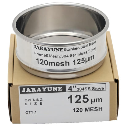 4 Inch 12 Mesh Stainless Steel Test Sieve, 1.7 mm Aperture