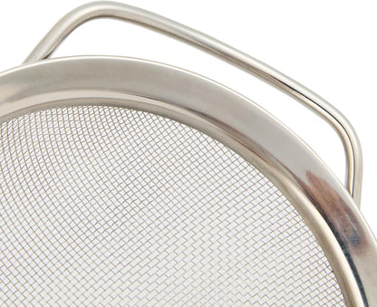 Fine Mesh Strainer 1 Count 12.6" x 5.5" x 2.3" with Silicone Handle Stainless Steel Extra Fine Mesh Strainer Heat-Resistant Handle Dishwasher-Safe for Rice, Quinoa, Pasta