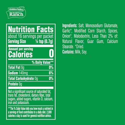 Original Ranch Restaurant Style Dressing Recipe Mix, 0.4 Ounce (Package May Vary)