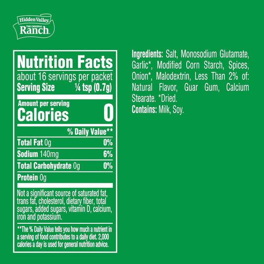 Original Ranch Restaurant Style Dressing Recipe Mix, 0.4 Ounce (Package May Vary)