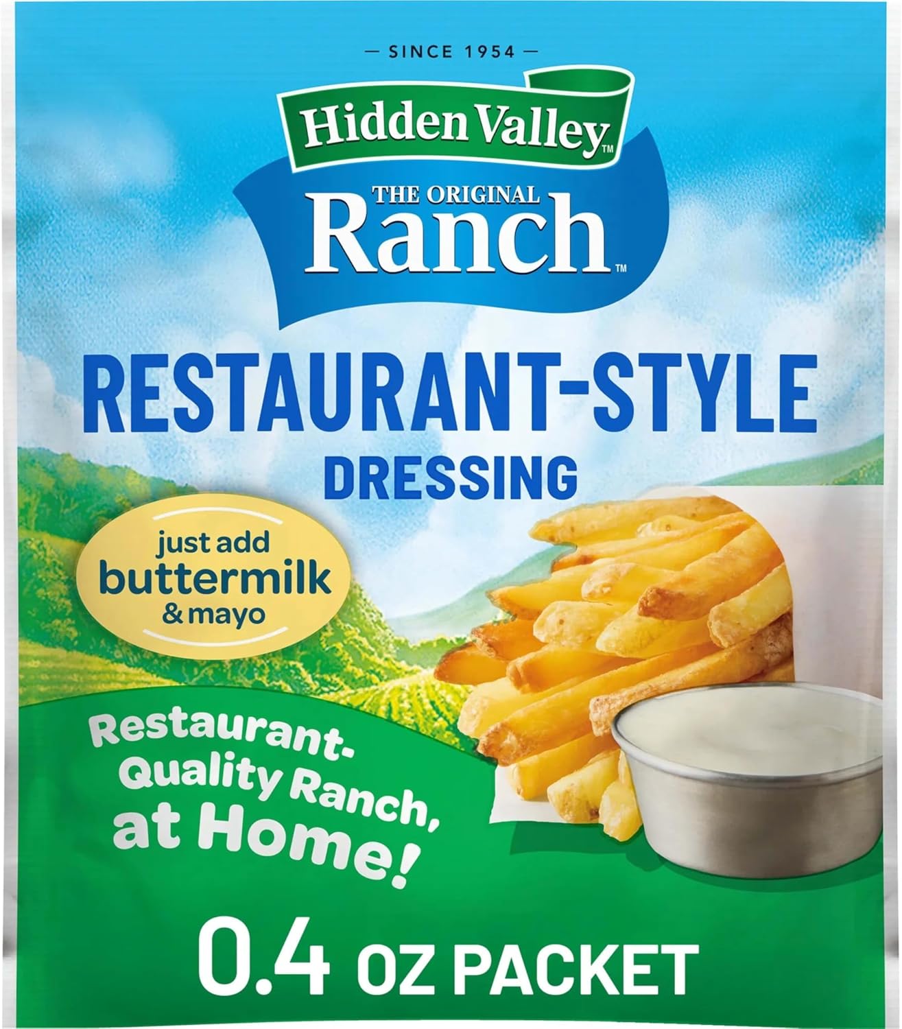 Original Ranch Restaurant Style Dressing Recipe Mix, 0.4 Ounce (Package May Vary)