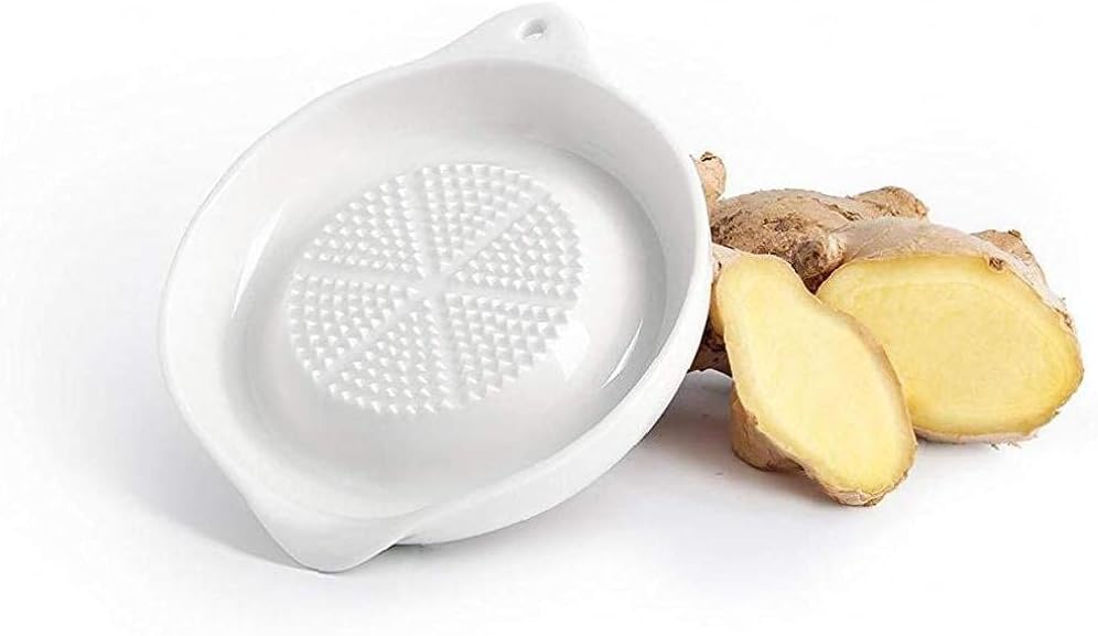 1pc Porcelain Ginger Grater Plate Garlic Onion Chopper Kitchen Manual Food Masher for Vegetable Fruit
