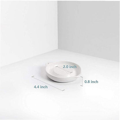 1pc Porcelain Ginger Grater Plate Garlic Onion Chopper Kitchen Manual Food Masher for Vegetable Fruit