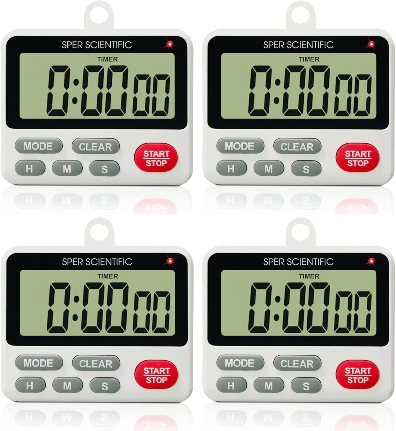 24-Hour Digital Lab + Kitchen Timer with LED Light 810001 - Precision Countdown Timer with Large Display, Loud Alarm & Clock Mode - for Cooking, Lab Experiments & More