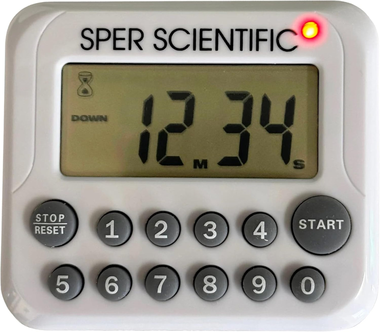 24-Hour Digital Lab + Kitchen Timer with LED Light 810001 - Precision Countdown Timer with Large Display, Loud Alarm & Clock Mode - for Cooking, Lab Experiments & More