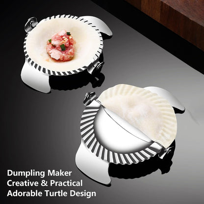 Dumpling Maker Stainless Steel Ravioli Gyoza Dough Pierogi Pie Press Mold Former