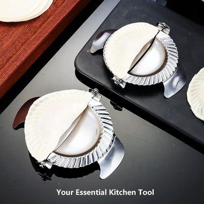 Dumpling Maker Stainless Steel Ravioli Gyoza Dough Pierogi Pie Press Mold Former