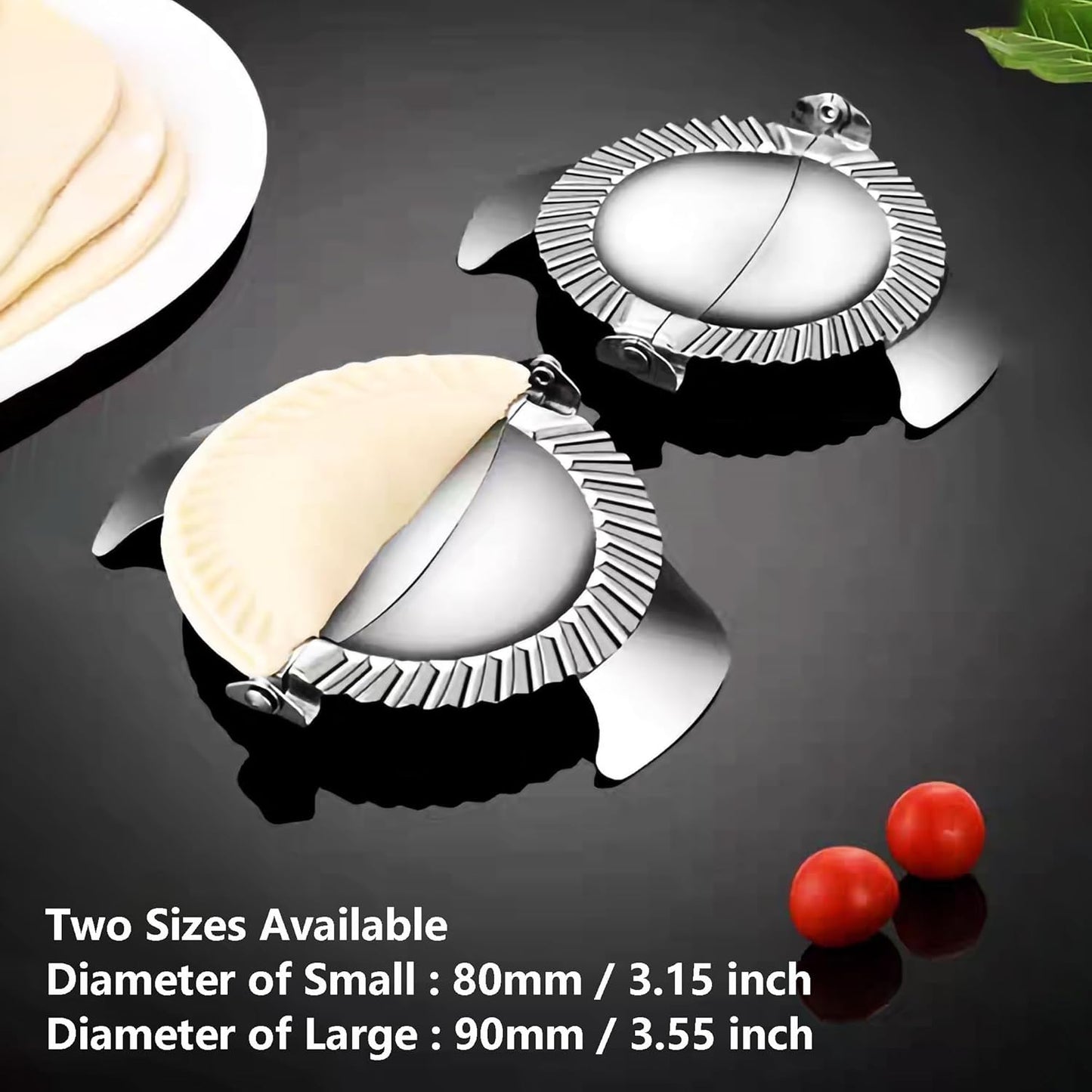 Dumpling Maker Stainless Steel Ravioli Gyoza Dough Pierogi Pie Press Mold Former