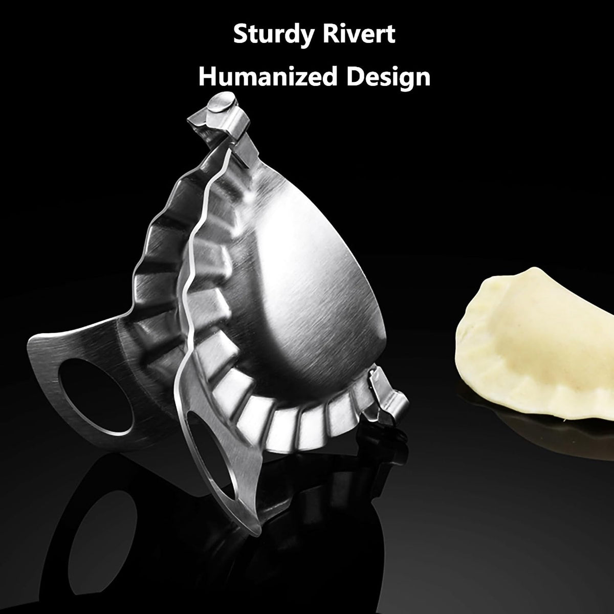 Dumpling Maker Stainless Steel Ravioli Gyoza Dough Pierogi Pie Press Mold Former