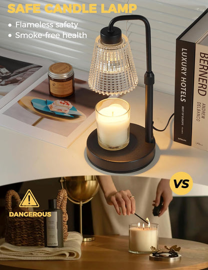 Candle Warmer Lamp with Timer, Birthday Gifts for Women Home Decor