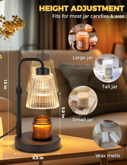 Candle Warmer Lamp with Timer, Birthday Gifts for Women Home Decor