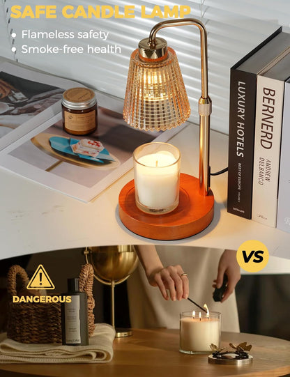 Candle Warmer Lamp with Timer, Birthday Gifts for Women Home Decor
