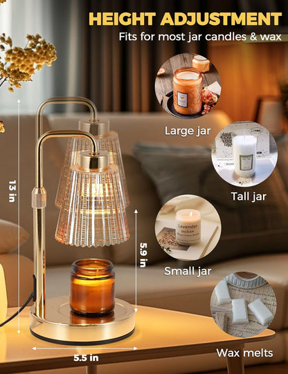 Candle Warmer Lamp with Timer, Birthday Gifts for Women Home Decor
