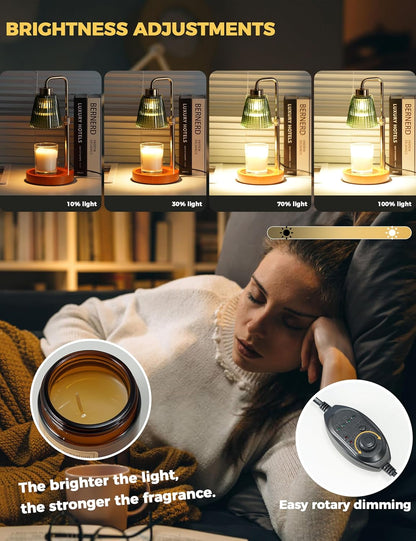 Candle Warmer Lamp with Timer, Birthday Gifts for Women Home Decor