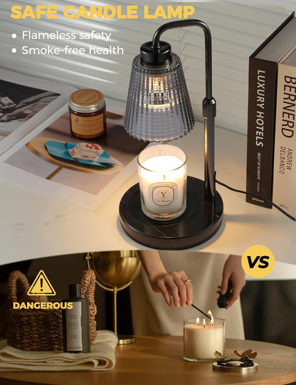 Candle Warmer Lamp with Timer, Birthday Gifts for Women Home Decor