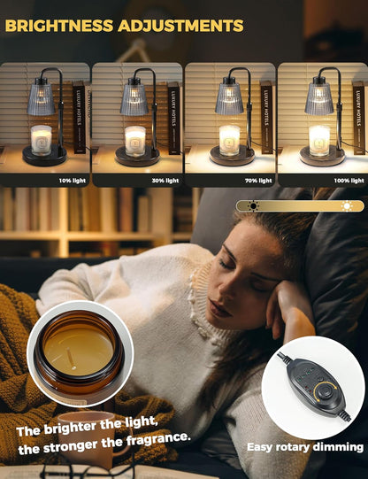 Candle Warmer Lamp with Timer, Birthday Gifts for Women Home Decor