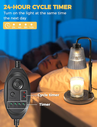 Candle Warmer Lamp with Timer, Birthday Gifts for Women Home Decor