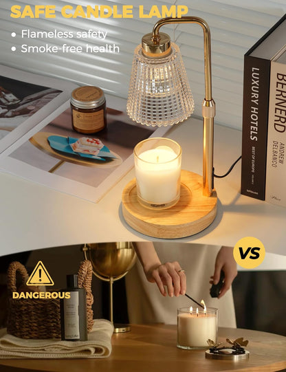 Candle Warmer Lamp with Timer, Birthday Gifts for Women Home Decor
