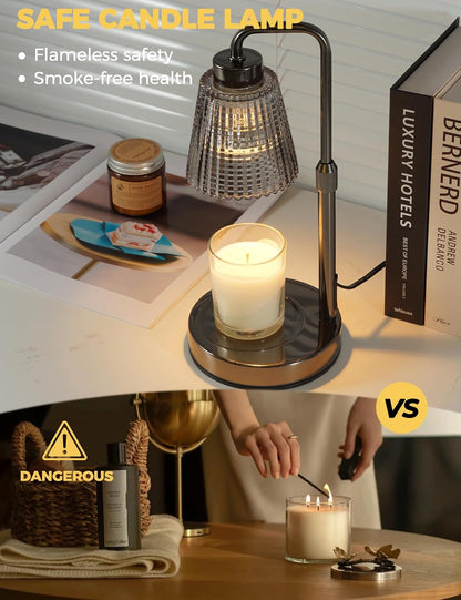 Candle Warmer Lamp with Timer, Birthday Gifts for Women Home Decor