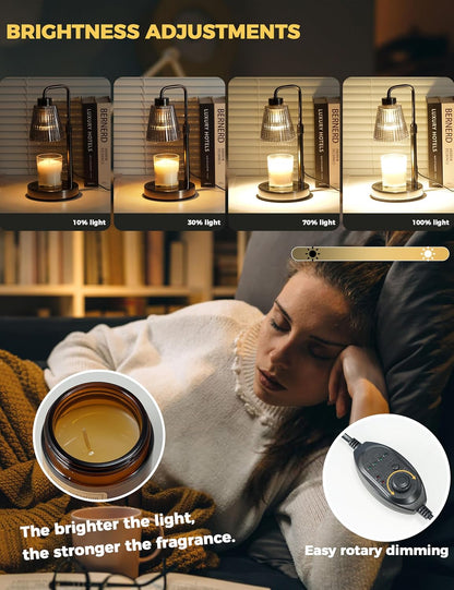 Candle Warmer Lamp with Timer, Birthday Gifts for Women Home Decor
