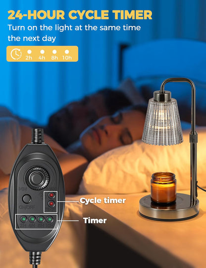 Candle Warmer Lamp with Timer, Birthday Gifts for Women Home Decor