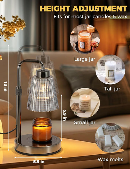Candle Warmer Lamp with Timer, Birthday Gifts for Women Home Decor